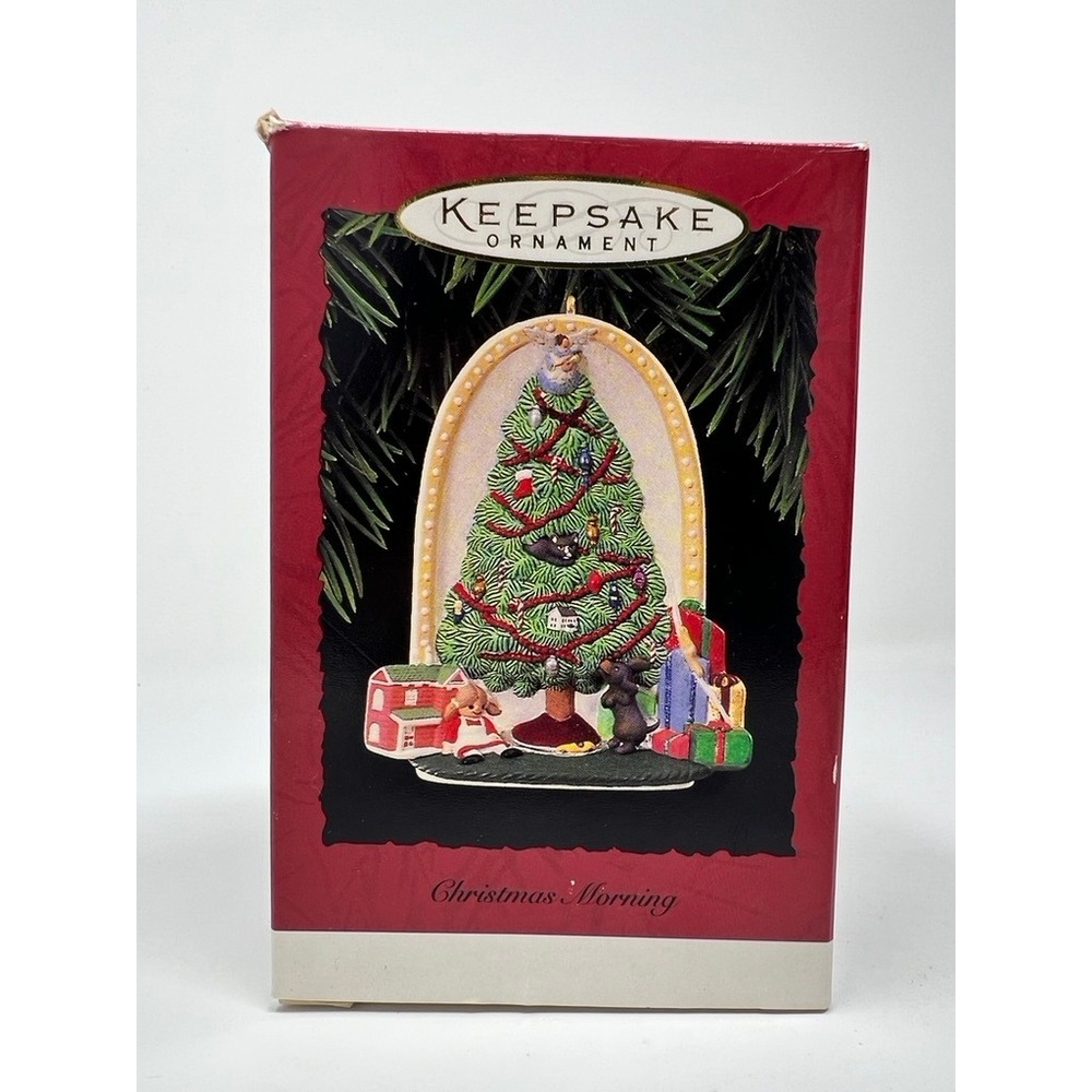 Hallmark Christmas Morning Ornament 1995 Multicolor Excellent Handcrafted QX5997